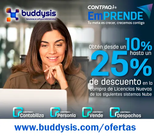 Oferta CONTPAQi EmPRENDE 10%, 15%, 20% o 25% de descuento